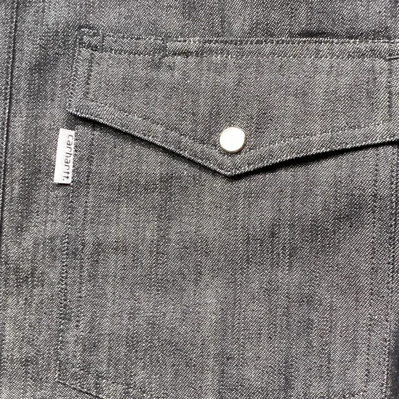 Carhartt Charcoal Button-Up Shirt - Picture 3 of 8
